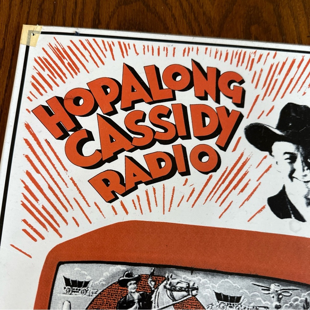 Hopalong Cassidy Radio Metal Tin Sign - Picture 4 of 8